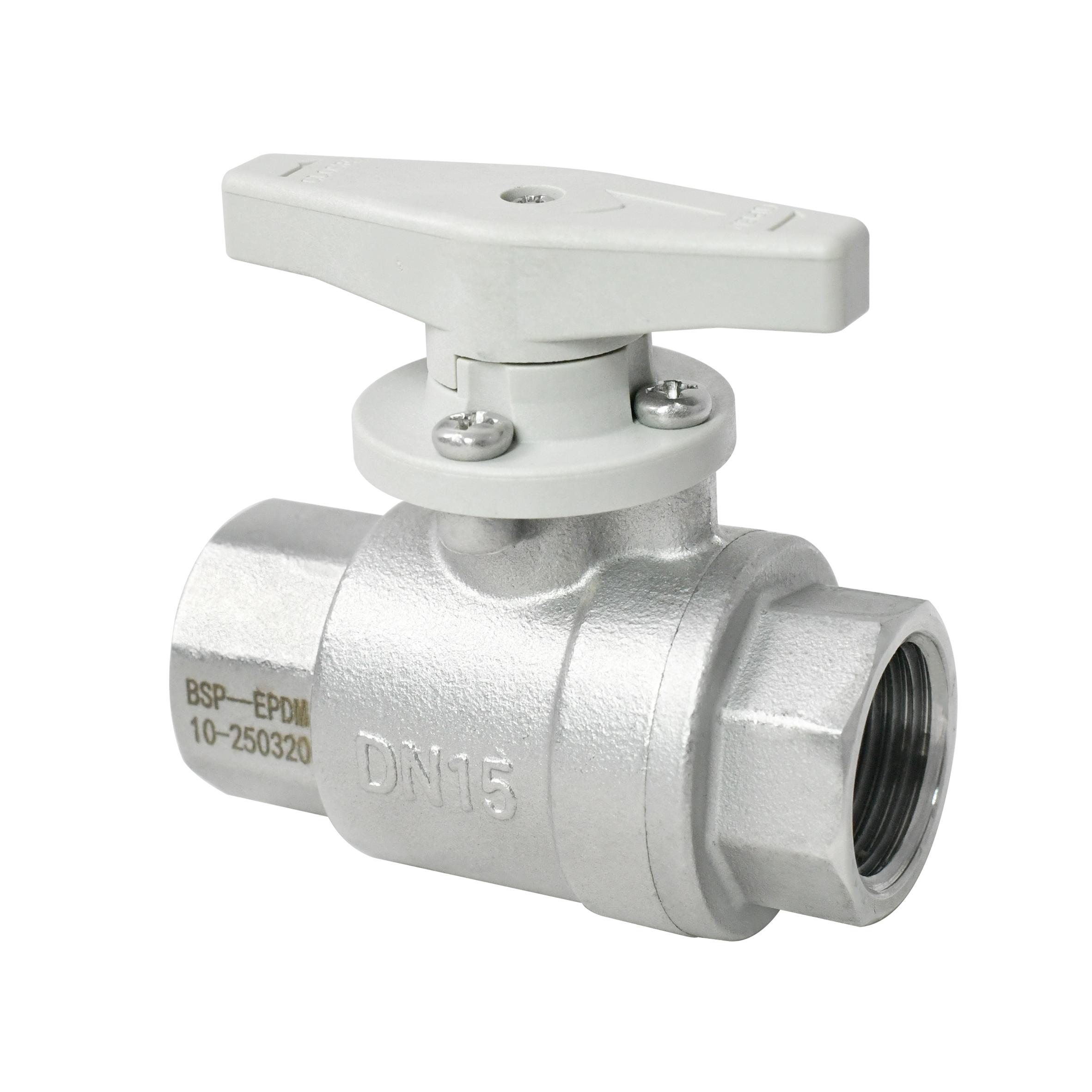 通禾 - NPT/BSP螺纹可选，两通 1/2” SS304 手动球阀